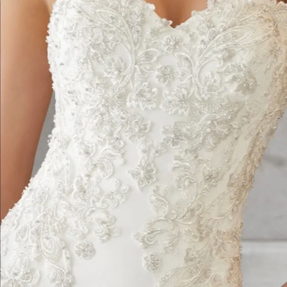 MORILEE Mori Lee BLU MADELINE GARDNER Maris Wedding Dress 6 - Picture 4 of 7